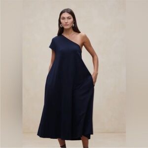 Banana Republic One-Shoulder Knit Dress